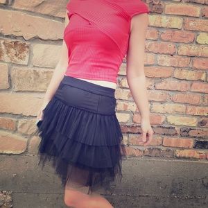 BCBG Tulle Tutu Mini Skirt